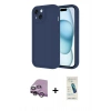 MARSİLYAN™- iPhone 14 Kılıf Yankı Yansıma Özel Seri - Şeffaf Pasifik Cam Ekran Koruyucu + Raze Metal Kamera Lens - MR