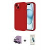 MARSİLYAN™- iPhone 14 Kılıf Yankı Yansıma Özel Seri - Şeffaf Pasifik Cam Ekran Koruyucu + Raze Metal Kamera Lens - SH