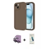MARSİLYAN™- iPhone 14 Kılıf Yankı Yansıma Özel Seri - Şeffaf Pasifik Cam Ekran Koruyucu + Raze Metal Kamera Lens - SH