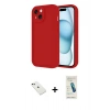 MARSİLYAN™- iPhone 14 Kılıf Yankı Yansıma Özel Seri - Şeffaf Pasifik Cam Ekran Koruyucu + Diamond Kamera Lens - YL