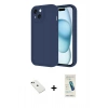 MARSİLYAN™- iPhone 14 Kılıf Yankı Yansıma Özel Seri - Şeffaf Pasifik Cam Ekran Koruyucu + Diamond Kamera Lens - YL