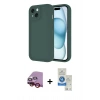 MARSİLYAN™- iPhone 14 Kılıf Yankı Yansıma Özel Seri - Şeffaf Royal Nano Ekran Koruyucu + Raze Metal Kamera Lens - KI