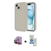 MARSİLYAN™- iPhone 14 Kılıf Yankı Yansıma Özel Seri - Şeffaf Royal Nano Ekran Koruyucu + Raze Metal Kamera Lens - KI