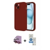 MARSİLYAN™- iPhone 14 Kılıf Yankı Yansıma Özel Seri - Şeffaf Royal Nano Ekran Koruyucu + Raze Metal Kamera Lens - KI