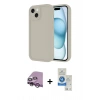 MARSİLYAN™- iPhone 14 Kılıf Yankı Yansıma Özel Seri - Şeffaf Royal Nano Ekran Koruyucu + Raze Metal Kamera Lens - MR
