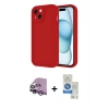 MARSİLYAN™- iPhone 14 Kılıf Yankı Yansıma Özel Seri - Şeffaf Royal Nano Ekran Koruyucu + Raze Metal Kamera Lens - MR