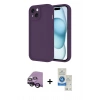 MARSİLYAN™- iPhone 14 Kılıf Yankı Yansıma Özel Seri - Şeffaf Royal Nano Ekran Koruyucu + Raze Metal Kamera Lens - SH