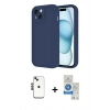 MARSİLYAN™- iPhone 14 Kılıf Yankı Yansıma Özel Seri - Şeffaf Royal Nano Ekran Koruyucu + Shine Kamera Lens - SH
