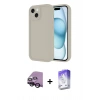 MARSİLYAN™- iPhone 14 Kılıf Yankı Yansıma Özel Seri - Siyah Bilvis 5in1 3D Magic Cam Ekran Koruyucu + Raze Metal Kamera Lens - SH