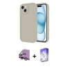 MARSİLYAN™- iPhone 14 Kılıf Yankı Yansıma Özel Seri - Siyah Bilvis 5in1 3D Magic Cam Ekran Koruyucu + Raze Metal Kamera Lens - GS