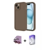 MARSİLYAN™- iPhone 14 Kılıf Yankı Yansıma Özel Seri - Siyah Bilvis 5in1 3D Magic Cam Ekran Koruyucu + Raze Metal Kamera Lens - KI