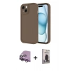 MARSİLYAN™- iPhone 14 Kılıf Yankı Yansıma Özel Seri - Siyah Bilvis Hayalet Cam Ekran Koruyucu + Raze Metal Kamera Lens - MR