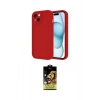 MARSİLYAN™- iPhone 14 Kılıf Yankı Yansıma Özel Seri - Siyah Buffer Cam Ekran Koruyucu