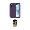 MARSİLYAN™- iPhone 14 Kılıf Yankı Yansıma Özel Seri - Siyah Buffer Cam Ekran Koruyucu