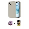 MARSİLYAN™- iPhone 14 Kılıf Yankı Yansıma Özel Seri - Siyah Buffer Cam Ekran Koruyucu + Raze Metal Kamera Lens - KI