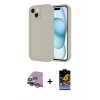 MARSİLYAN™- iPhone 14 Kılıf Yankı Yansıma Özel Seri - Siyah Buffer Hayalet Cam Ekran Koruyucu + Raze Metal Kamera Lens - MR