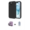 MARSİLYAN™- iPhone 14 Kılıf Yankı Yansıma Özel Seri - Siyah Joko Magic 5D Cam + Raze Metal Kamera Lens - GS