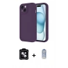 MARSİLYAN™- iPhone 14 Kılıf Yankı Yansıma Özel Seri - Siyah Joko Magic 5D Cam + PVD Metal Kamera Lens - MI