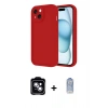 MARSİLYAN™- iPhone 14 Kılıf Yankı Yansıma Özel Seri - Siyah Joko Magic 5D Cam + PVD Metal Kamera Lens - MI