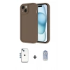MARSİLYAN™- iPhone 14 Kılıf Yankı Yansıma Özel Seri - Siyah Joko Magic 5D Cam + Shine Kamera Lens - MI