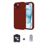MARSİLYAN™- iPhone 14 Kılıf Yankı Yansıma Özel Seri - Siyah Joko Magic 5D Cam + PVD Metal Kamera Lens - SH