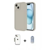 MARSİLYAN™- iPhone 14 Kılıf Yankı Yansıma Özel Seri - Siyah Joko Magic 5D Cam + Shine Kamera Lens - GD