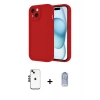 MARSİLYAN™- iPhone 14 Kılıf Yankı Yansıma Özel Seri - Siyah Joko Magic 5D Cam + Shine Kamera Lens - SH