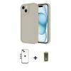 MARSİLYAN™- iPhone 14 Kılıf Yankı Yansıma Özel Seri - Siyah Joko Magic 5D Hayalet Cam + Shine Kamera Lens - GI