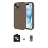 MARSİLYAN™- iPhone 14 Kılıf Yankı Yansıma Özel Seri - Siyah Joko Magic 5D Hayalet Cam + PVD Metal Kamera Lens - TU
