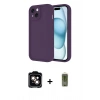 MARSİLYAN™- iPhone 14 Kılıf Yankı Yansıma Özel Seri - Siyah Joko Magic 5D Hayalet Cam + PVD Metal Kamera Lens - TU