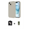 MARSİLYAN™- iPhone 14 Kılıf Yankı Yansıma Özel Seri - Siyah Joko Magic 5D Hayalet Cam + PVD Metal Kamera Lens - TU