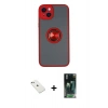 MARSİLYAN™- iPhone 14 Kılıf Yörünge Çizgi - Şeffaf 360 Full Body Arka Koruyucu + Diamond Kamera Lens - SABE