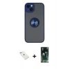 MARSİLYAN™- iPhone 14 Kılıf Yörünge Çizgi - Şeffaf 360 Full Body Arka Koruyucu + Diamond Kamera Lens - SABE