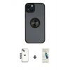 MARSİLYAN™- iPhone 14 Kılıf Yörünge Çizgi - Şeffaf Pasifik Cam Ekran Koruyucu + Shine Kamera Lens - YL