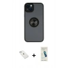 MARSİLYAN™- iPhone 14 Kılıf Yörünge Çizgi - Şeffaf Pasifik Cam Ekran Koruyucu + Diamond Kamera Lens - SABE