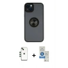 MARSİLYAN™- iPhone 14 Kılıf Yörünge Çizgi - Şeffaf Royal Nano Ekran Koruyucu + Shine Kamera Lens - YL