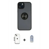 MARSİLYAN™- iPhone 14 Kılıf Yörünge Çizgi - Siyah Joko Magic 5D Cam + Shine Kamera Lens - GI