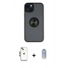 MARSİLYAN™- iPhone 14 Kılıf Yörünge Çizgi - Siyah Joko Magic 5D Cam + Shine Kamera Lens - GD