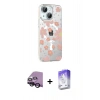 MARSİLYAN™- iPhone 14 Kılıf Yörünge Işık Prime - Siyah Bilvis 5in1 3D Magic Cam Ekran Koruyucu + Raze Metal Kamera Lens - SH
