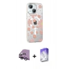 MARSİLYAN™- iPhone 14 Kılıf Yörünge Işık Prime - Siyah Bilvis 5in1 3D Magic Cam Ekran Koruyucu + Raze Metal Kamera Lens - GS