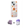 MARSİLYAN™- iPhone 14 Kılıf Yörünge Işık Prime - Siyah Bilvis 5in1 3D Magic Cam Ekran Koruyucu + Raze Metal Kamera Lens - GS