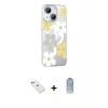 MARSİLYAN™- iPhone 14 Kılıf Yörünge Işık Prime - Siyah Joko Magic 5D Cam + Diamond Kamera Lens - YL