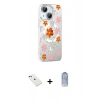 MARSİLYAN™- iPhone 14 Kılıf Yörünge Işık Prime - Siyah Joko Magic 5D Cam + Diamond Kamera Lens - YL