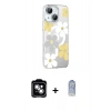 MARSİLYAN™- iPhone 14 Kılıf Yörünge Işık Prime - Siyah Joko Magic 5D Cam + PVD Metal Kamera Lens - GS