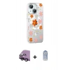 MARSİLYAN™- iPhone 14 Kılıf Yörünge Işık Prime - Siyah Joko Magic 5D Cam + Raze Metal Kamera Lens - SH