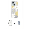 MARSİLYAN™- iPhone 14 Kılıf Yörünge Işık Prime - Siyah Joko Magic 5D Cam + Shine Kamera Lens - GS