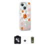 MARSİLYAN™- iPhone 14 Kılıf Yörünge Işık Prime - Siyah Joko Magic 5D Hayalet Cam + PVD Metal Kamera Lens - MI