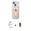 MARSİLYAN™- iPhone 14 Kılıf Yörünge Işık Prime - Siyah Joko Magic 5D Hayalet Cam + Shine Kamera Lens - MI