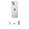 MARSİLYAN™- iPhone 14 Kılıf Yörünge Koleksiyonu - Siyah Joko Magic 5D Cam + Diamond Kamera Lens - SABE