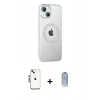 MARSİLYAN™- iPhone 14 Kılıf Yörünge Koleksiyonu - Siyah Joko Magic 5D Cam + Shine Kamera Lens - GS